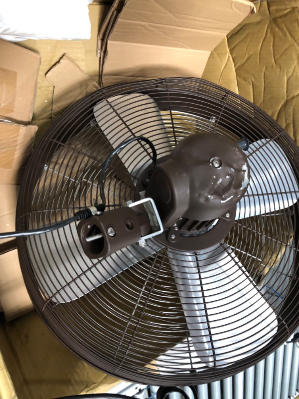 Photo 4 of Hydromist F10-14-022 Outdoor Fan, 18 Inch, Dark Brown
