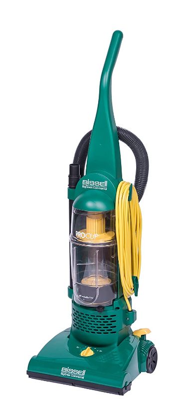 Photo 1 of Bissell BigGreen BGU1937T 13.5" Pro Cup Bagless Upright Vacuum with On-Board Tools, 44" Height, 13.5" Wide, 13.2" Length, Polypropylene, 2 fl. oz. Capacity, Green