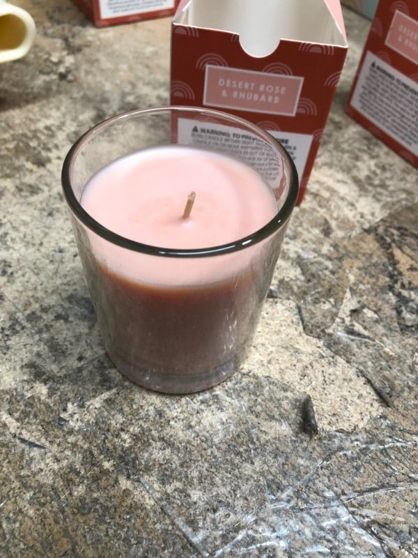 Photo 1 of 8 PACK DESERT ROSE AND RHUBARB CANDLES