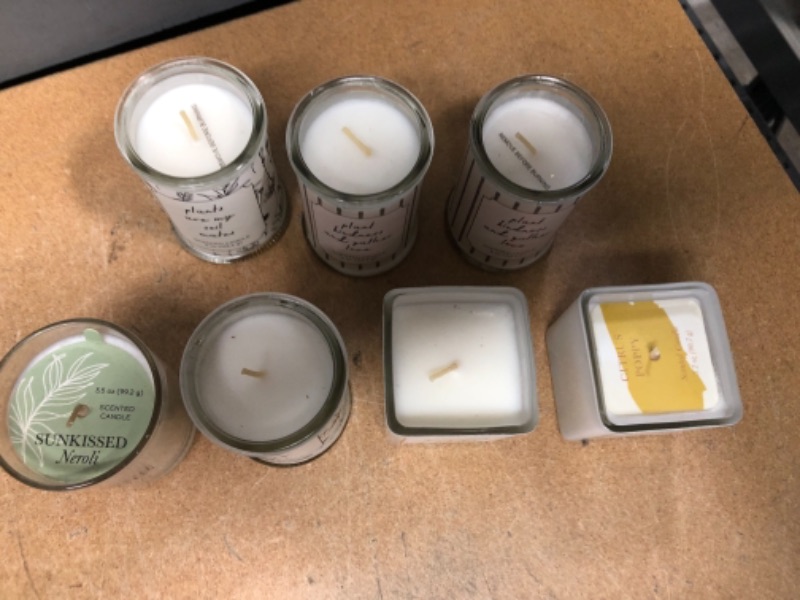 Photo 2 of (7 CANDLE BUNDLE) 2 DUNE GRASS CANDLES, 2 LAVENDER TEA CANDLES, 1 HIBISCOUS MELON, 1 CITRUS POPPY, AND 1 SUNKISSED NEROLI CANDLE