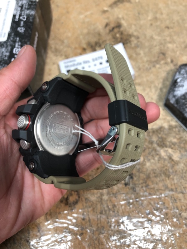 Photo 1 of CASIO G Shock Quartz Watch with Resin Strap, Beige, 30 (Model: GG1000-1A5)

