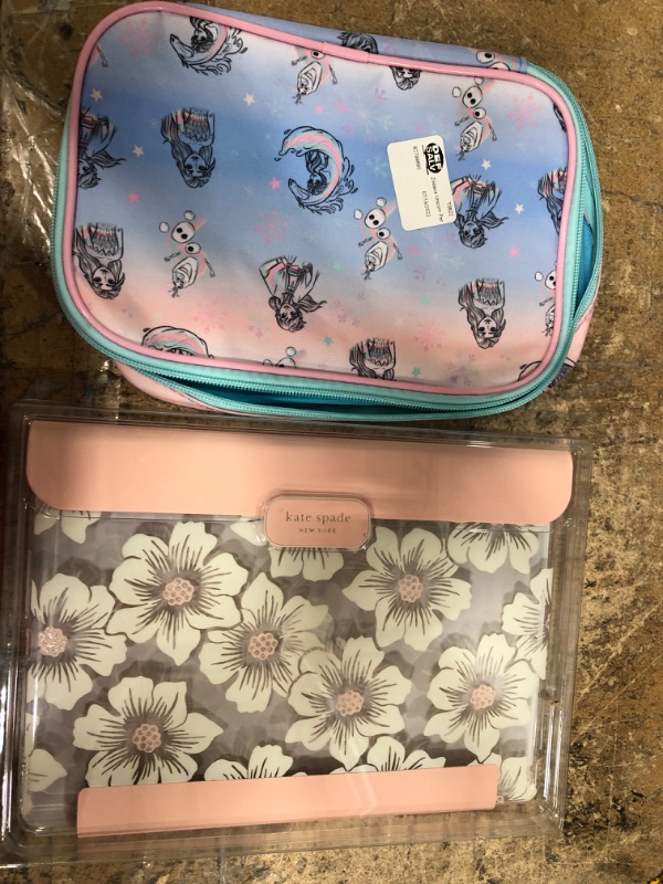 Photo 1 of * BUNDLE OF 2 *  KATE SPADE NEW YORK TABLE CASE & FROZEN PENCIL CASE 
