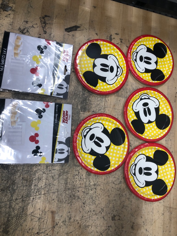 Photo 1 of **BUNDLE OF 6 MICKEY MOUSE PARTY SUPPLIES 