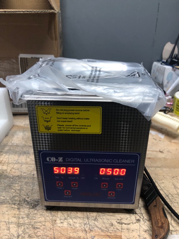 Photo 2 of CREWORKS Ultrasonic Cleaner with Heater and Timer