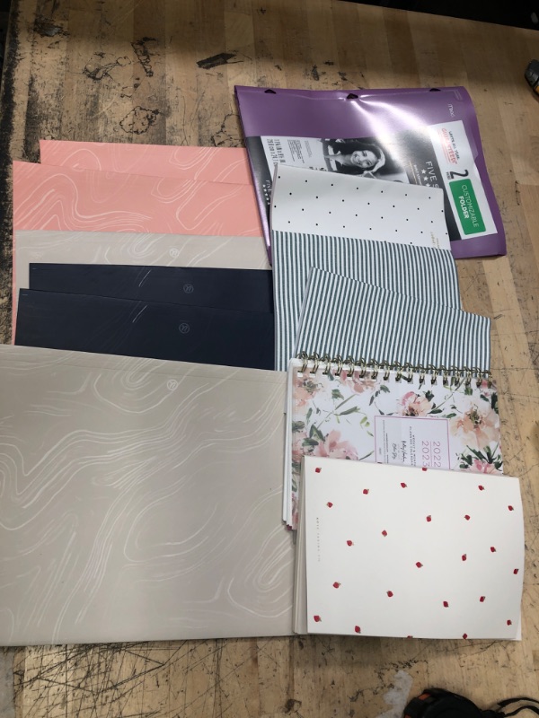 Photo 1 of **bundle of folders, planners and note books** 12 count 