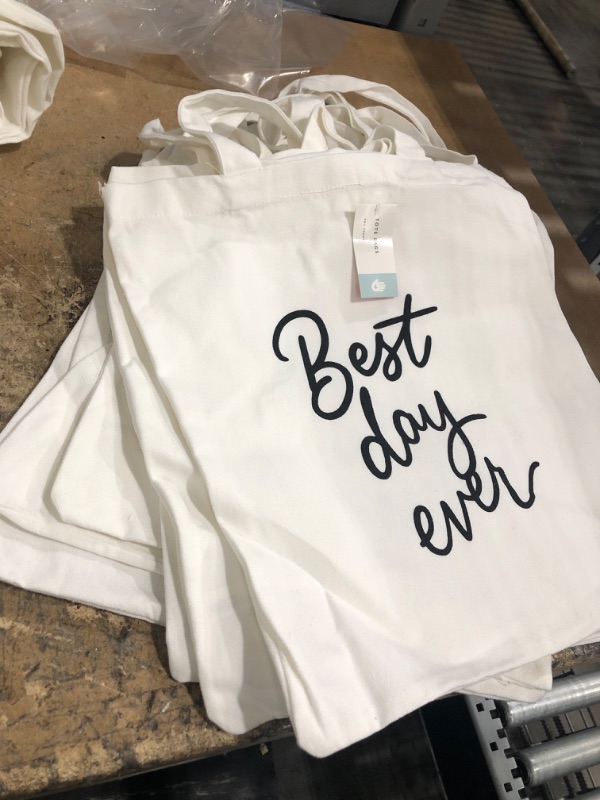 Photo 1 of best day ever tote bag - 3 pck