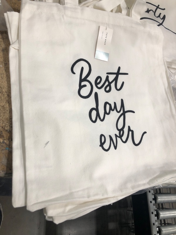 Photo 1 of best day ever tote bag - 3 pck