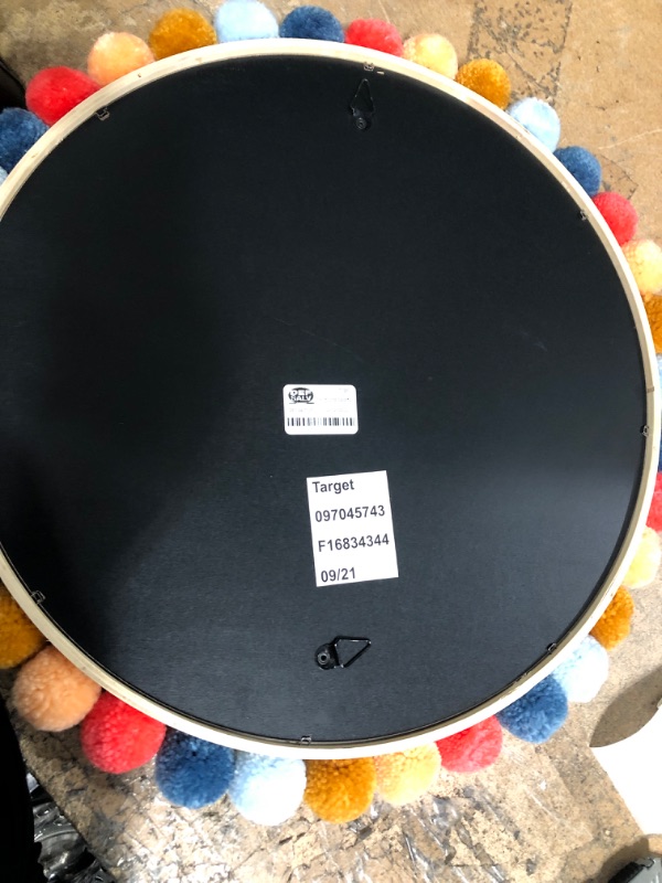 Photo 1 of 19" round colorful mirror 