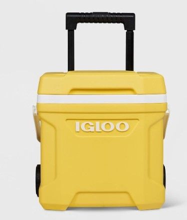 Photo 1 of  Igloo Latitude 16qt Roller Cooler -yellow 13.69 Inches (H) x 14 Inches (W) x 12.7 Inches (D)

