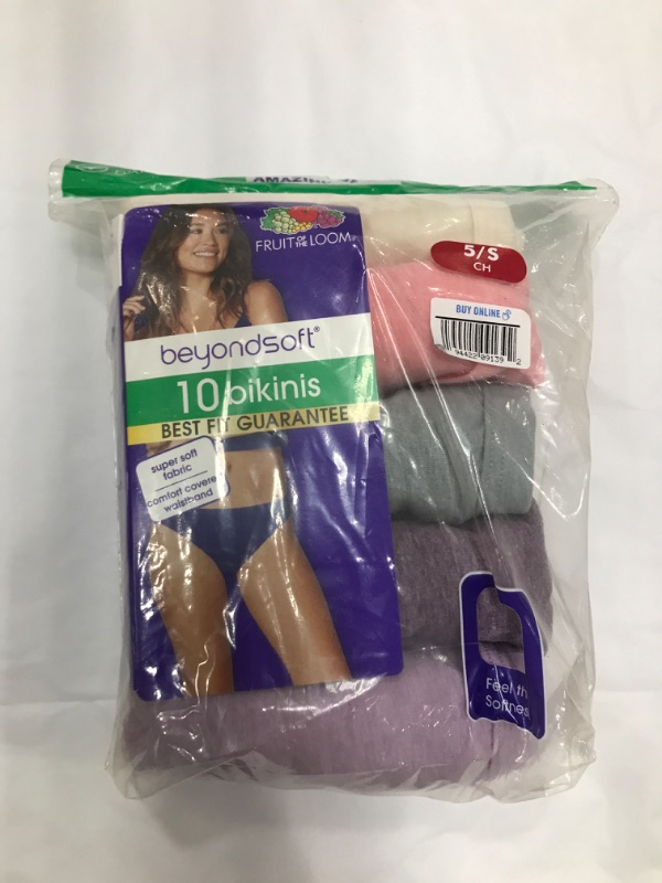 Photo 2 of Fruit of the Loom Women's 10pk Beyondsoft Bikini Underwear - Colors May Vary size 5/small

