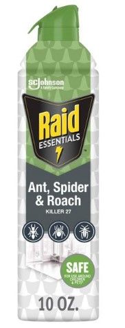 Photo 1 of 6 Pack Raid Essentials Ant, Spider & Roach Killer 27 Aerosol - 10 oz

