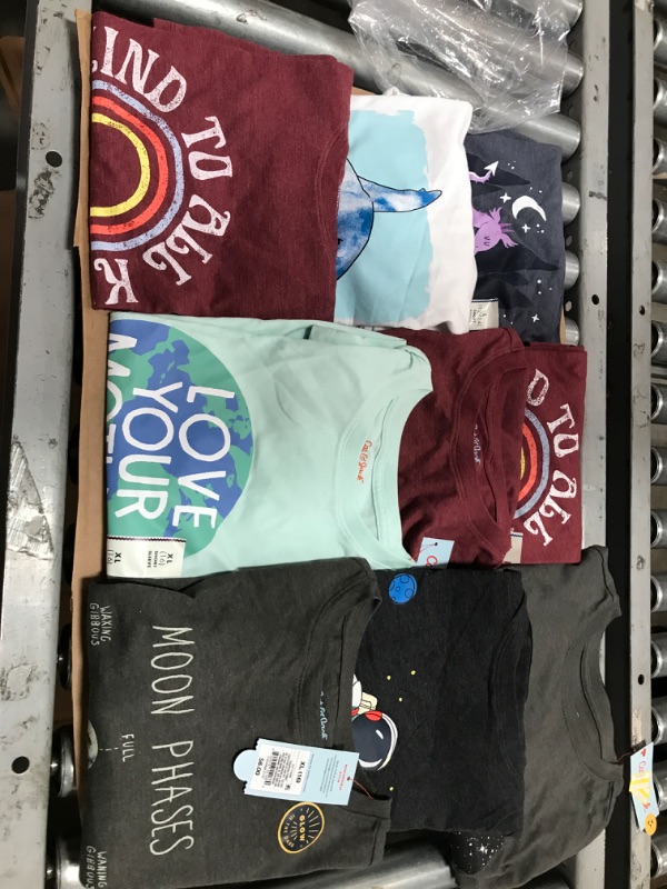 Photo 1 of 9 PACK: Mixed lot of kids shirts size large & X-Large