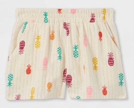 Photo 1 of Girls' Floral Pull-on Shorts - Cat & Jack™ size medium 
