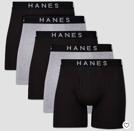 Photo 1 of Hanes Premium Men's 5pk Boxer Briefs - Colors May Vary Medium 

