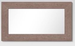 Photo 1 of 20" X 36" Wide Wood Wall Mirror Brown - Threshold™
