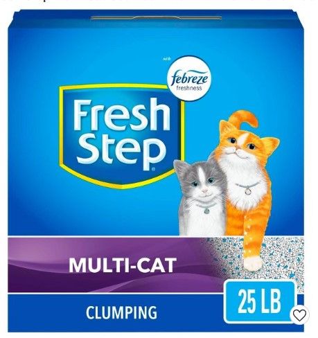 Photo 1 of 2 PACK: Fresh Step Multi-Cat Scented Litter with the Power of Febreze Clumping Cat Litter

