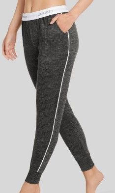 Photo 1 of Jockey Generation™ Women's Retro Vibes Ribbed Jogger Pajama Pants Large

