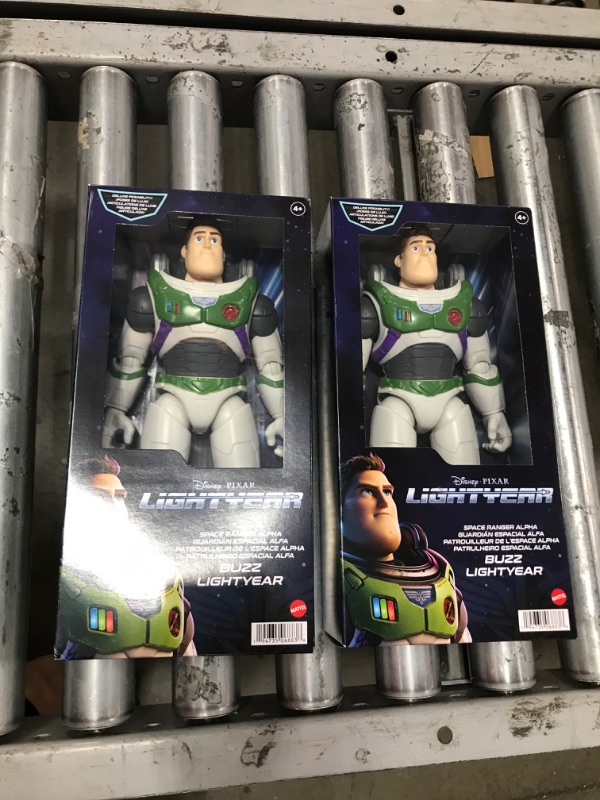 Photo 2 of 2 PACK: Disney Pixar Lightyear Large 12 Inch Scale Space Ranger Alpha Buzz Lightyear Action Figure, 12 Movable Joints, Authentic Movie Gift 4 Years & Up
