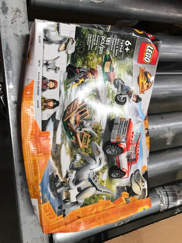 Photo 2 of DAMAGE TO BOX: LEGO Jurassic World Blue & Beta Velociraptor Capture 76946 Building Kit

