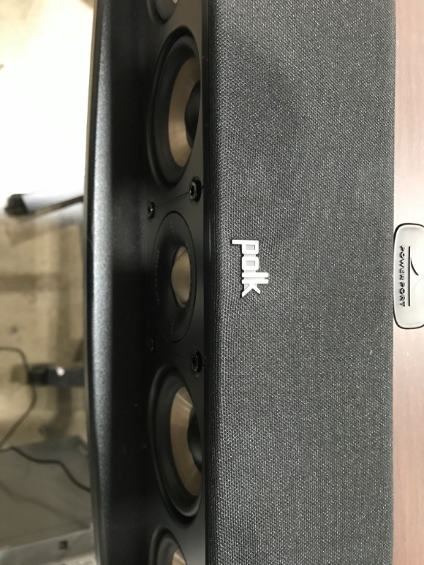 Photo 3 of Polk Signature Elite ES35 Slim Center Channel Speaker - Hi-Res Audio Certified, Dolby Atmos & DTS:X Compatible, 1" Tweeter & (6) 3" Woofers, Dual Power Port for Effortless Bass, Stunning Black