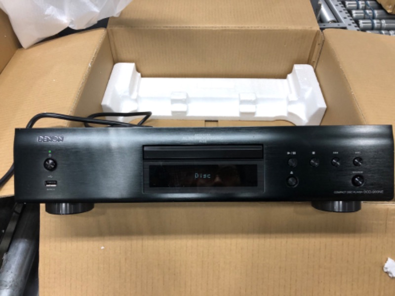 Photo 7 of DCD-900NE CD Player (2022 Model) with Advanced AL32 Processing Plus & Integrated USB Port, Supports Hi-Res Formats - CD, CD-R/RW, MP3, DSD & More, Pure Direct Mode, Vibration-Resistant Design