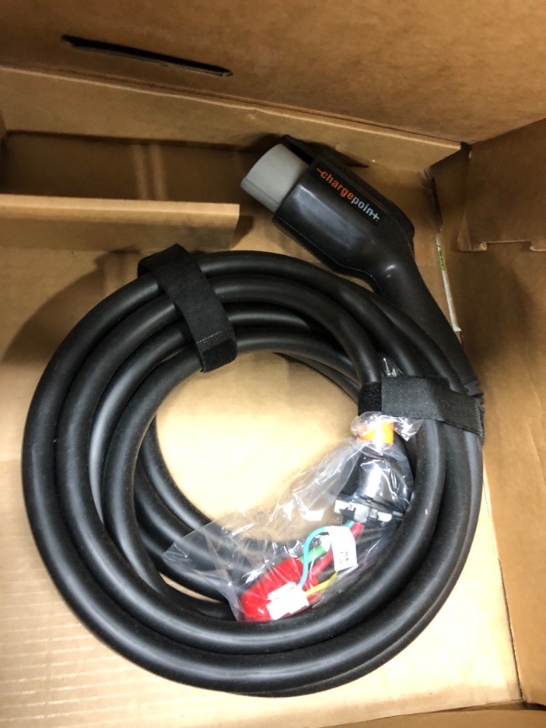 Photo 4 of (PARTS ONLY) ChargePoint Home Flex Electric Vehicle (EV) Charger upto 50 Amp, 240V, Level 2 WiFi Enabled EVSE, UL Listed, Energy Star, NEMA 6-50 Plug or Hardwired, Indoor/Outdoor, 23-Foot Cable