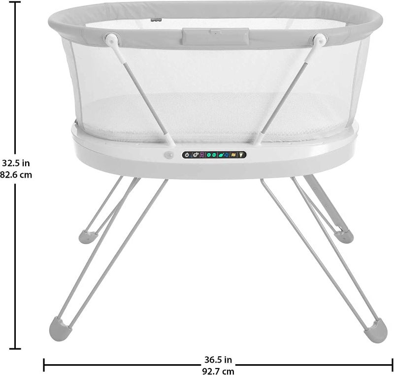 Photo 1 of Fisher-Price Baby Bassinet Bedside Sleeper with Sound Detection and Customizable Lights, Music and Sounds for Newborns, Luminate Bassinet?
