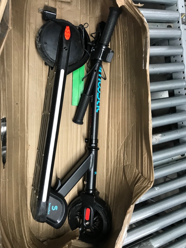 Photo 3 of (PARTS ONLY)SmooSat E9 PRO Electric Scooter for Kids, Colorful Rainbow Light, LED Display, Adjustable Speed and Height, Foldable, Ages 8 and Up Black