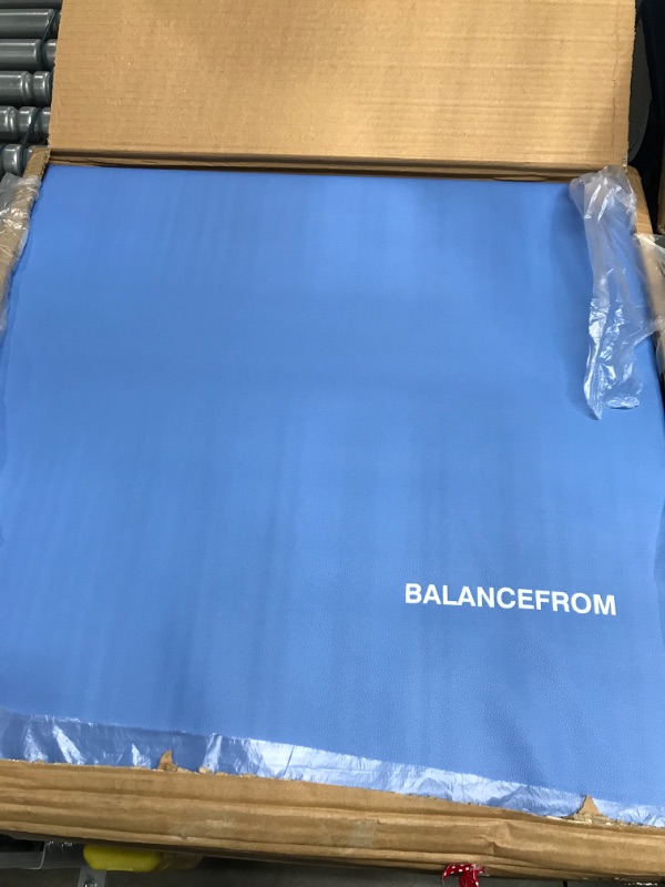 Photo 2 of Balancefrom 1.5" Thick Tri-Fold Folding Exercise Mat with Carrying Handles for MMA, Gymnastics and Home Gym Protective Flooring