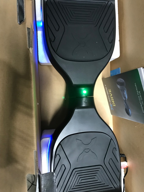 Photo 2 of *** DOES NOT HOLD CHARGE*** Hover-1 Drive Electric Hoverboard | 7MPH Top Speed, 3 Mile Range, Long Lasting Lithium-Ion Battery, 6HR Full-Charge, Path Illuminating LED Lights Black