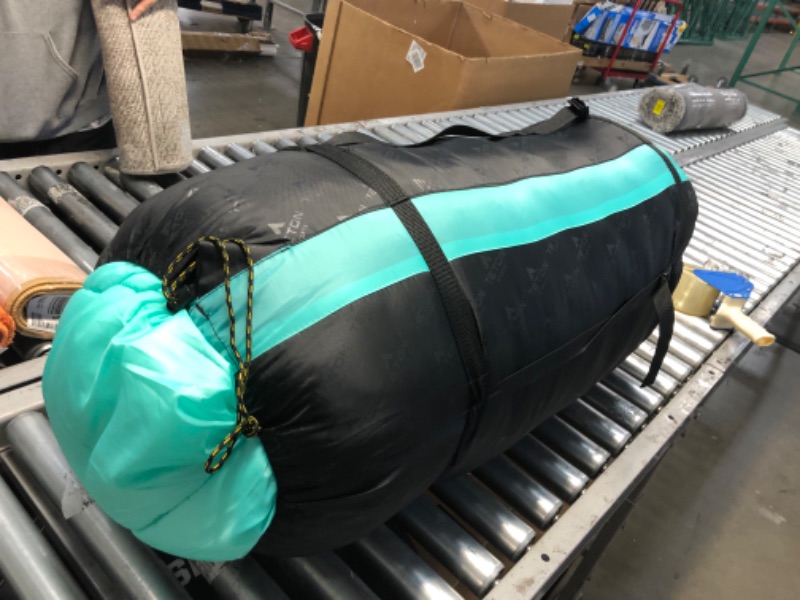 Photo 3 of 60in x 80in
TETON Sports Celsius Mammoth Double Sleeping Bag - 0° & 20° Degree Options - Taffeta Queen-Sized Cold-Weather with Full-Length Zippers - 2-Person Camping Accessory for Car & Tent Campers Mammoth 0F Teal