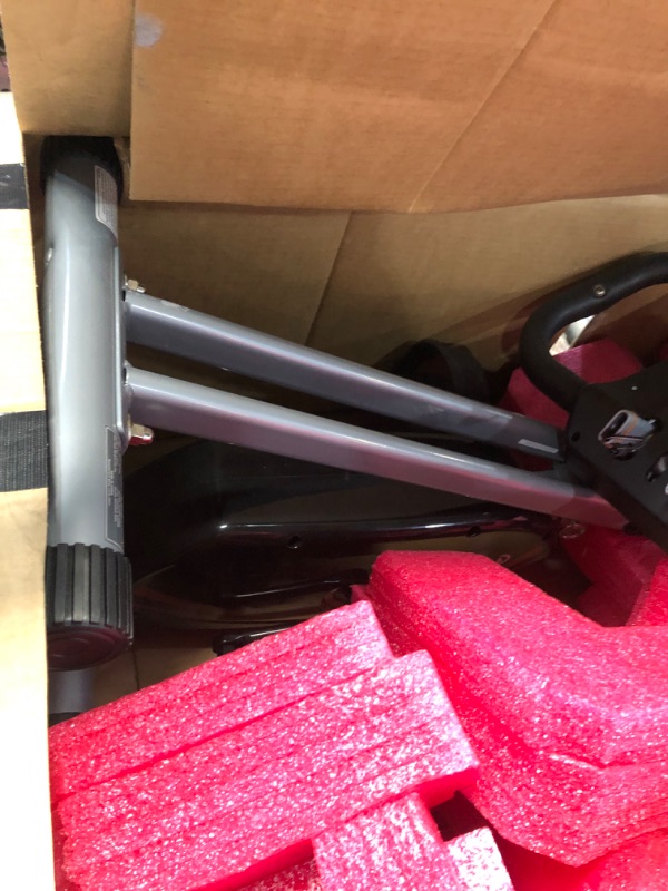 Photo 1 of **used item, incomplete, parts only**
CIRCUIT FITNESS Circuit Fitness Folding Upright Exercise Bike with Adjustable Resistance 250 lb. Max. Capacity AMZ-150BK
