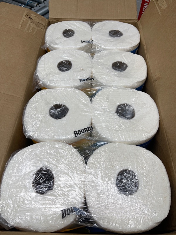 Photo 2 of Bounty Quick Size Paper Towels, White, 4 Packs Of 2 Family Rolls = 8 Family Rolls