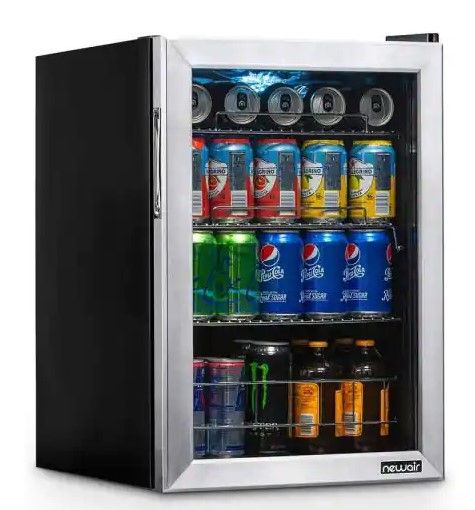 Photo 1 of (NOT FUNCTIONAL)NewAir 17 in. 90 (12 oz.) Can Freestanding Beverage Cooler Fridge with Adjustable Shelves, Stainless Steel
**DOES NOT GET COLD , LIGHT DOES NOT TURN ON, PARETS ONLY**