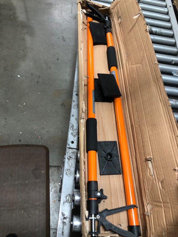 Photo 1 of (INCOMPLETE)2PK Support Pole, Steel Telescopic Adjustable 3rd Hand Support System, Support Rod, Supports up to 154 lbs Construction Rods for Cabinet Jacks Cargo Bars Drywalls Extends from 49 Inch to 114 Inch
**MISSING BAG**
