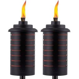 Photo 1 of 2pk Metal StepNStall Outdoor Torches - TIKI

