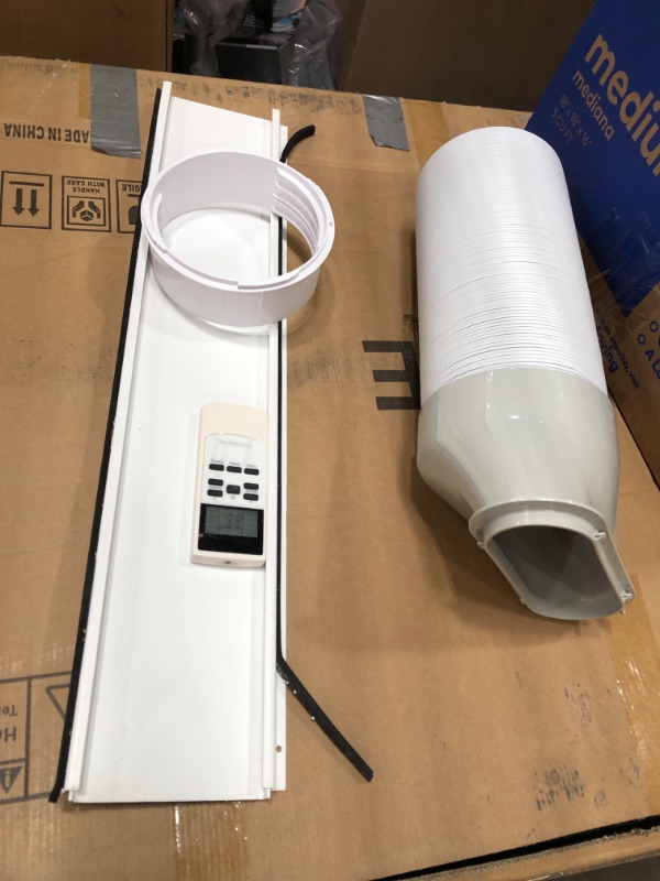 Photo 3 of FHPW122AC1 Portable Air Conditioner with 12000 BTU Cooling Capacity 115 Volts 11 Amps 7.2 CEER Remote and 3 Fan
