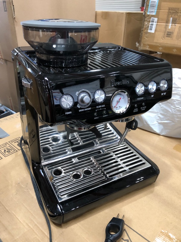 Photo 5 of Breville Barista Express Espresso Machine, Black Sesame, BES870BSXL
