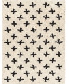 Photo 1 of **DIRTY** Beni Shag BSH-2304 7'10" X 10' Rug in Charcoal and Cream
