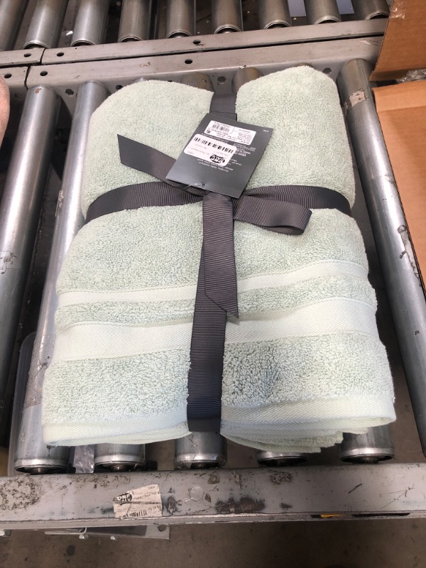 Photo 2 of 2pc Performance Value Bath Towel Set Green - Threshold
