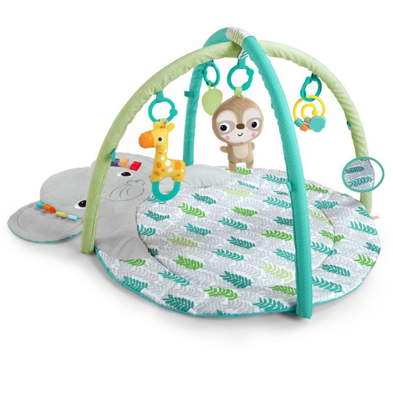 Photo 1 of Bright Starts Hug ‘n Cuddle Elephant Activity Baby Gym and Tummy Time Play Mat with Take-Along Toys, Newborn+ (1202030)
