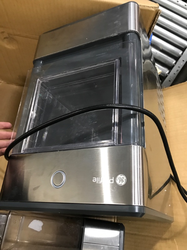 Photo 4 of GE Profile Opal | Countertop Nugget Ice Maker with Side Tank | Portable Ice Machine Makes up to 24 lbs. of Ice Per Day | Stainless Steel Finish
