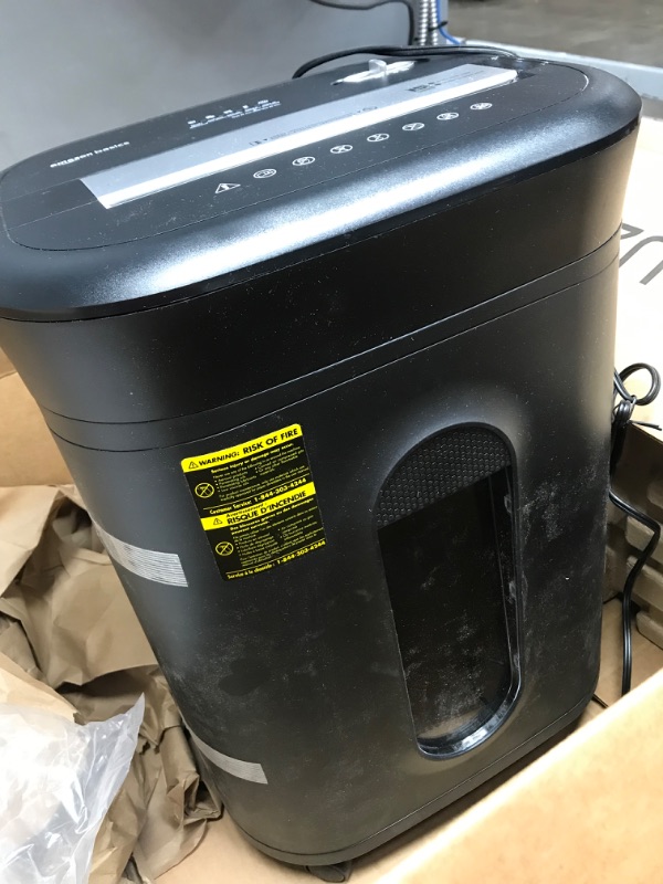 Photo 1 of Amazon Basics 15-Sheet Cross-Cut Paper, CD Credit Card Office Shredder 15 Sheet - original model Shredder