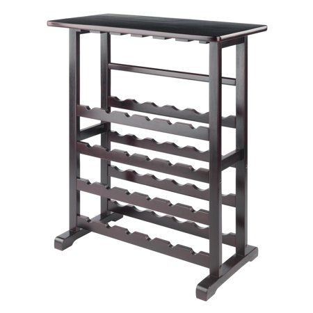 Photo 1 of Winsome Wood Vinny 24-Bottle Wine Rack Espresso Espresso Finish