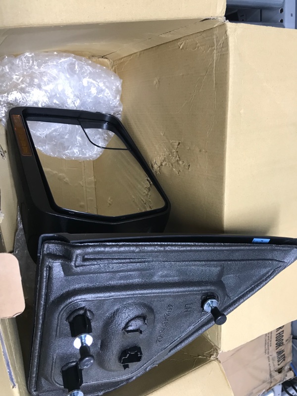 Photo 2 of Brock Replacement Driver Side Power Mirror Paint to Match Black with Heat, Signal, Memory, Puddle Light and Power Folding Compatible with 2005-2006 Expedition & 2003-2006 Navigator