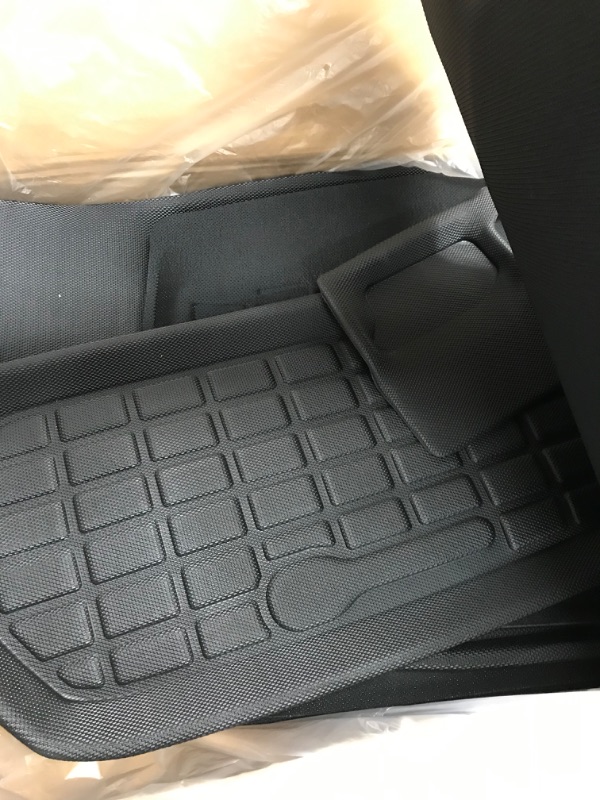 Photo 3 of TAPTES for Tesla Model Y Floor Mats 7 Seater 2023 2022 2021,Waterproof All Weather Floor Trunk Liners Mats Accessories,Compatible with Model Y Trunk Frunk Cargo Liner 2021-2023 (7 Seater)