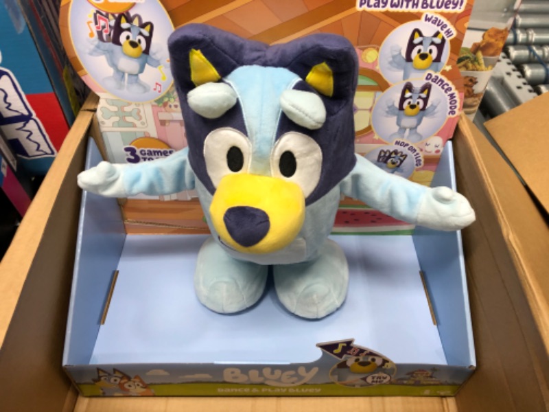 Photo 2 of Bluey Dance and Play 14" Animated Plush | Over 55 Phrases and Songs, Multicolor