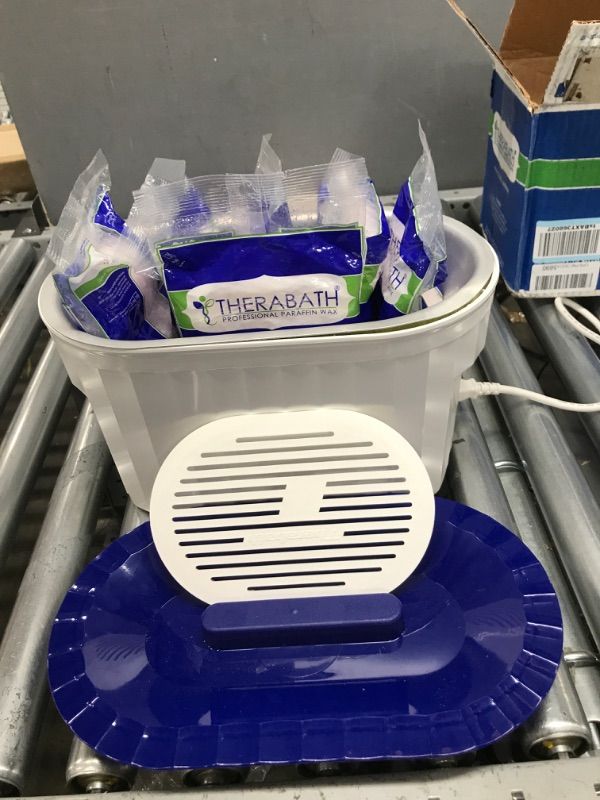 Photo 4 of ***OPENED FOR INSPECTION**** **** TESTED / WORKS**** THERABATH PROFESSIONAL THERMOTHERAPY PARAFFIN BATH - ARTHRITIS TREATMENT RELIEVES MUSCLE STIFFNESS - FOR HANDS, FEET, FACE AND BODY - 6LBS CRANBERRY ZEST PARAFFIN
