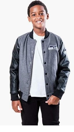 Photo 1 of Ultra Game NFL Boys Classic Baseball Varsity Jacket
