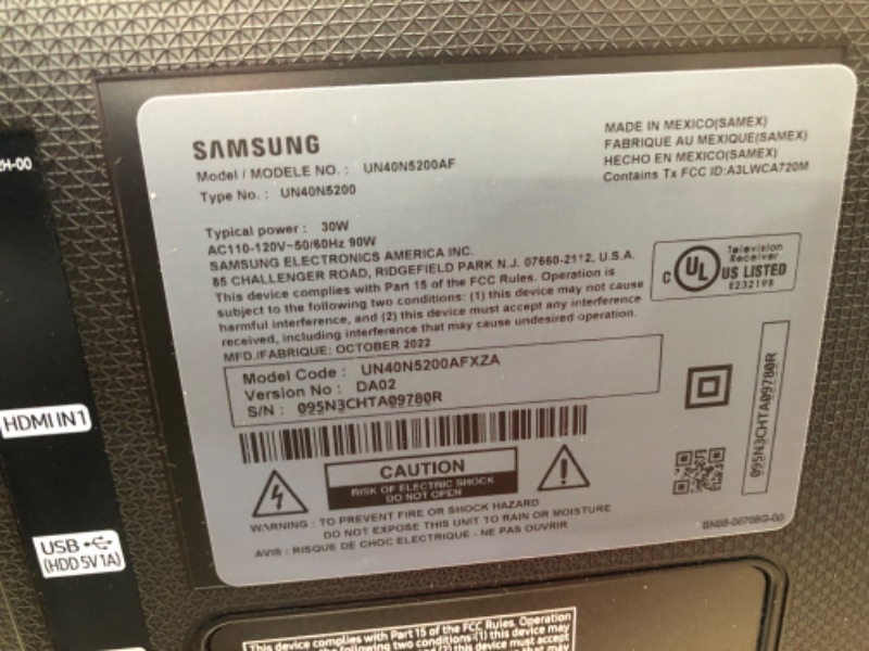 Photo 3 of SAMSUNG 40-inch Class LED Smart FHD TV 1080P (UN40N5200AFXZA, 2019 Model)